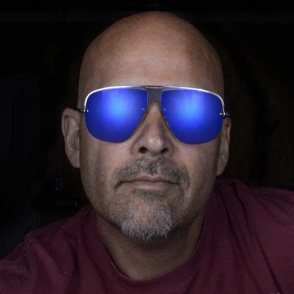Sunglasses Silver Frame Blue Mirror Lens Fashion Men Classic Rimless Trendy New‎